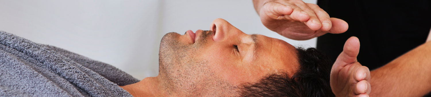 Man Having Reiki